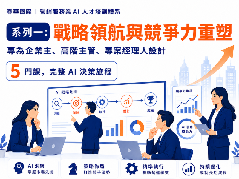  專為服務業高階主管設計的完整AI決策培訓課程  
